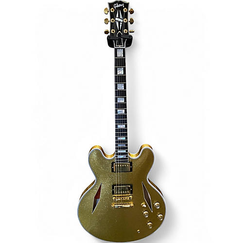 Used 2024 Gibson Ltd Edition 1959 Reissue ES335 WDiamond F Holes Gold Sparkle Hollow Body Electric Guitar Gold Sparkle