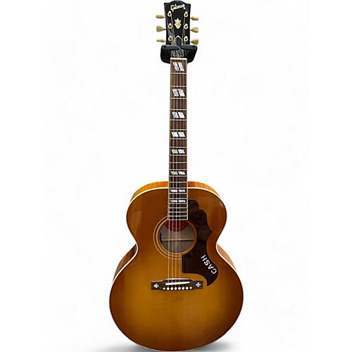 Gibson Used 2024 Gibson Roseanne Cash J185 Heritage Cherry Sunburst Acoustic Electric Guitar Heritage Cherry Sunburst