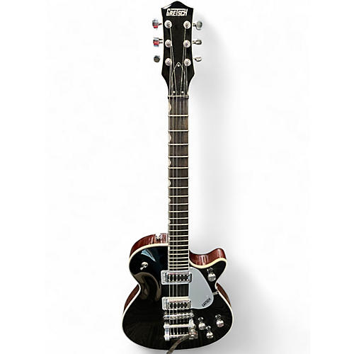 Used 2024 Gretsch Guitars G5230T Black Solid Body Electric Guitar Black