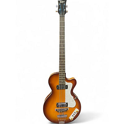 Used 2024 Hofner Ignition Club 3 Color Sunburst Electric Bass Guitar