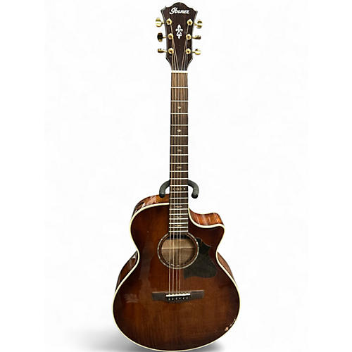 Used 2024 Ibanez AE340FMH Mahogany Sunburst Acoustic Electric Guitar Mahogany Sunburst
