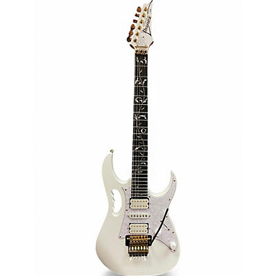 Used 2024 Ibanez JEM7V Steve Vai Signature White Solid Body Electric Guitar