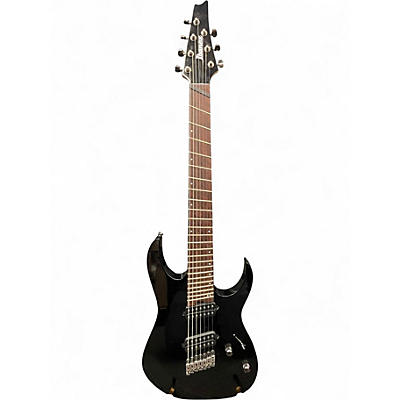 Used 2024 Ibanez RGMS7 Black Solid Body Electric Guitar