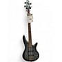 Used 2024 Ibanez SR300 Black with Silver Pinstripes Electric Bass Guitar Black with Silver Pinstripes