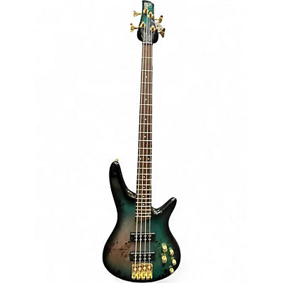 Used 2024 Ibanez SR400 Tropical Turquoise Electric Bass Guitar