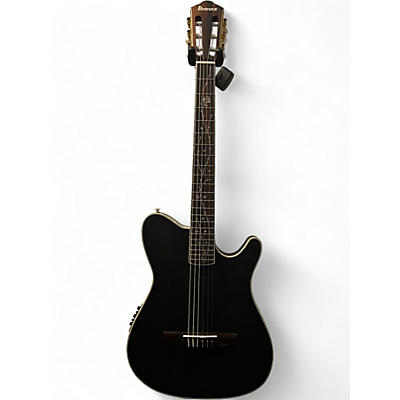 Used 2024 Ibanez TOD10N BLACK FLAT Classical Acoustic Electric Guitar