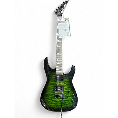 Used 2024 Jackson Dinky JS20 Transparent Green Solid Body Electric Guitar