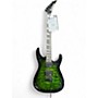 Used 2024 Jackson Dinky JS20 Transparent Green Solid Body Electric Guitar Transparent Green