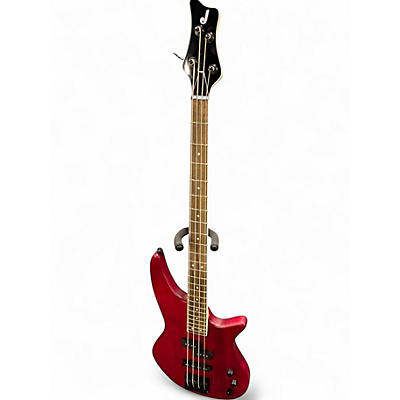 Used 2024 Jackson J Series Spectra Bass JS23 Guitar Red Satin Electric Bass Guitar