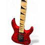 Used 2024 Jackson JS34Q Dinky red tiger stripe Solid Body Electric Guitar red tiger stripe