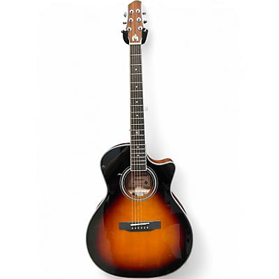 Used 2024 Jericho Solo Stove 2 Tone Sunburst Acoustic Electric Guitar