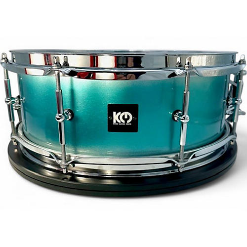 Used 2024 Kings Custom Drums 5.5X14 TEAL & SILVER DUCO TEAL & SILVER DUCO Drum TEAL & SILVER DUCO 10