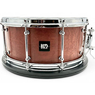 Used 2024 Kings Custom Drums 6.5X14 AFRICAN SAPELE/BIRCH CABERNET STAIN Drum