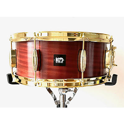Used 2024 Kings Custom Drums 6X14 Ribbon Mahogany Snare Drum Natural Stain And Semi-Gloss Lacquer