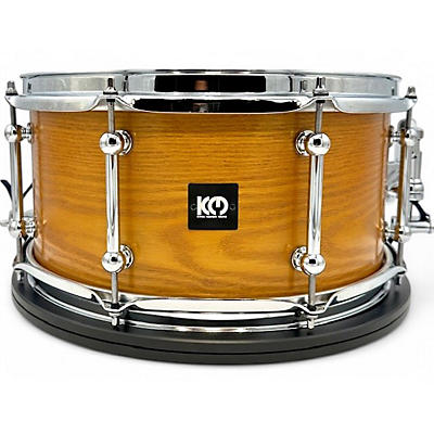 Used 2024 Kings Custom Drums 7X14 SASSAFRAS SEMI SOLID SNARE HONEY AMBER SEMI GLOSS LAQUER Drum