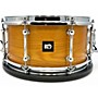 Used 2024 Kings Custom Drums 7X14 SASSAFRAS SEMI SOLID SNARE HONEY AMBER SEMI GLOSS LAQUER Drum HONEY AMBER SEMI GLOSS LAQUER 17