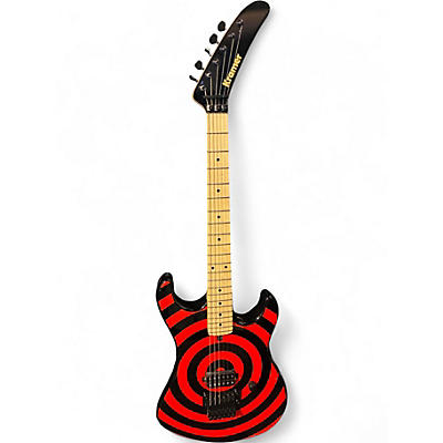 Used 2024 Kramer 84 CUSTOM RED BULLSEYE Solid Body Electric Guitar
