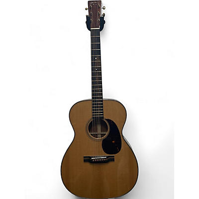 Martin Used 2024 Martin 000-18 MD Natural Acoustic Electric Guitar