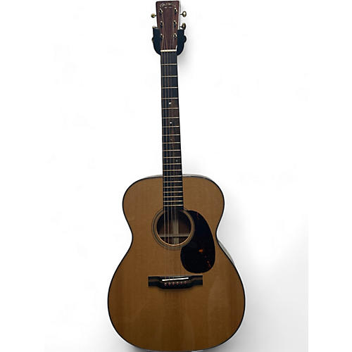 Martin Used 2024 Martin 000-18 MD Natural Acoustic Electric Guitar Natural