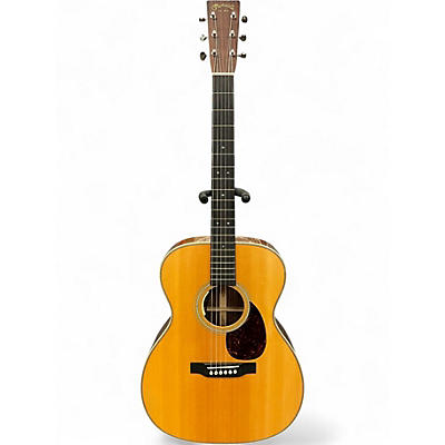 Used 2024 Martin OM-28E Natural Acoustic Electric Guitar