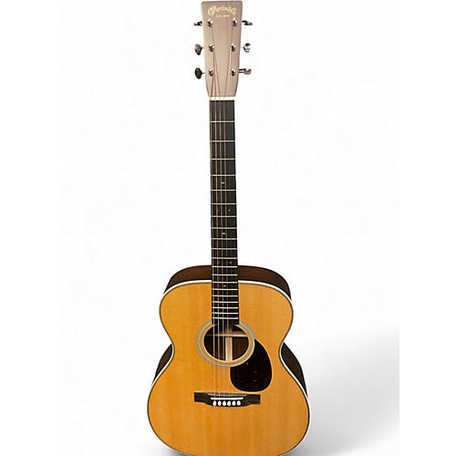 Used 2024 Martin OM28 Natural Acoustic Guitar Natural
