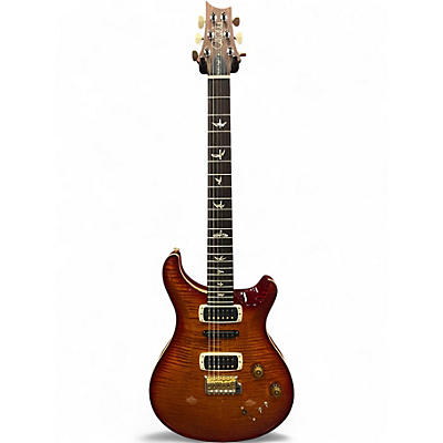 Used 2024 PRS MODERN EAGLE V 10 TOP FLAME Cherry Sunburst Solid Body Electric Guitar