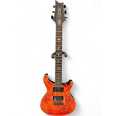 Used 2024 PRS Wood Library Custom 24 10 Top Brazilian Fret Board BLOOD ORANGE Solid Body Electric Guitar