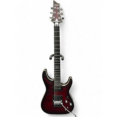 Used 2024 Schecter Guitar Research C-1 FRS PLATINUM Crimson Red Burst Solid Body Electric Guitar