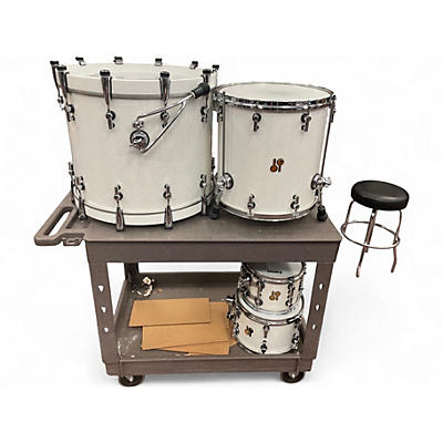 Used 2024 Sonor 4 Piece SQ2 White Sparkle Drum Kit