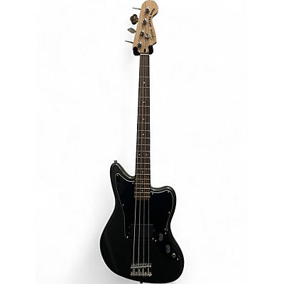 Squier Used 2024 Squier AFFINITY JAGUAR BASS Black and Silver Electric Bass Guitar