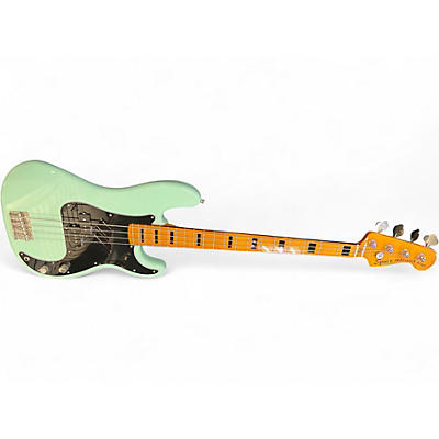 Used 2024 Squier Classic Vibe 1970S Precision Bass Surf Green Electric Bass Guitar