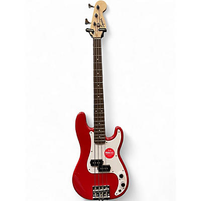 Used 2024 Squier Mini P Bass Dakota Red Electric Bass Guitar