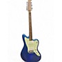 Used 2024 Squier Paranomal Jazzmaster 12 String Blue Sparkle Solid Body Electric Guitar Blue Sparkle