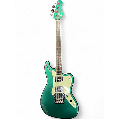 Used 2024 Squier Paranormal Rascal Bass HH Sherwood Green Electric Bass Guitar