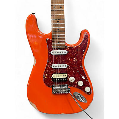 Suhr Used 2024 Suhr Custom Classic Antique HSS W/Roasted Flame Maple Neck Fiesta Orange Solid Body Electric Guitar