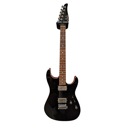 Suhr Used 2024 Suhr Pete Thorn SS Standard Black W/Cherry Back Solid Body Electric Guitar