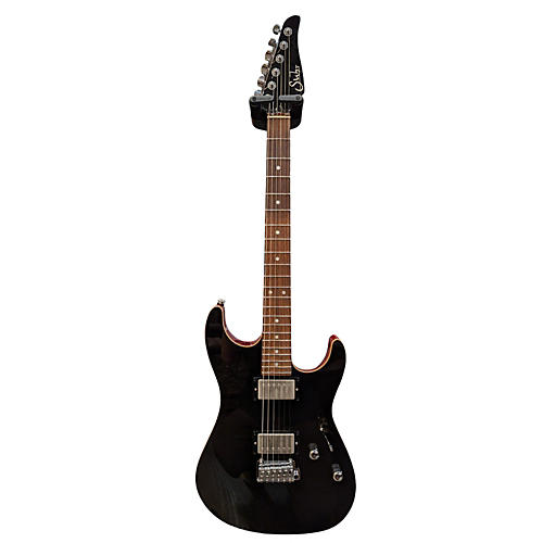 Suhr Used 2024 Suhr Pete Thorn SS Standard Black W/Cherry Back Solid Body Electric Guitar Black w/Cherry Back