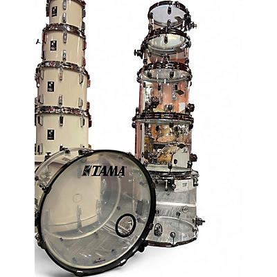 Used 2024 TAMA 6 Piece MIRAGE SERIES Clear Drum Kit