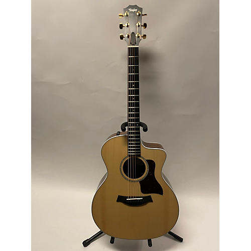 Taylor Used 2024 Taylor 214CE Deluxe Natural Acoustic Electric Guitar Natural