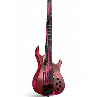 Used 2024 Used Keisel  Osiris Multiscale Pink Poplar Burl Electric Bass Guitar