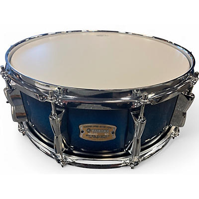 Used 2024 Yamaha 14X5.5 Stage Custom Snare Blue Sunburst Drum