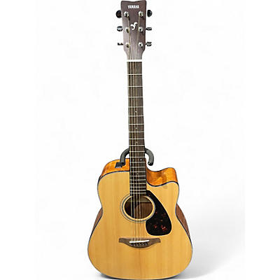 Used 2024 Yamaha FGX800C Natural Acoustic Electric Guitar