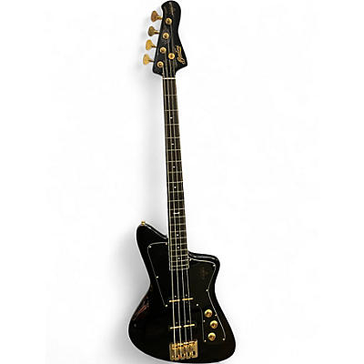 Used 2025 Baum Wingman Bass Black and Gold Electric Bass Guitar