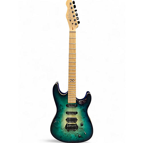 Used 2025 Chapman ML1 PRO HYBRID MAPA BURL GREEN Solid Body Electric Guitar MAPA BURL GREEN