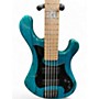 Used 2025 Dean custom shop hillsboro 5 trans teal Electric Bass Guitar trans teal
