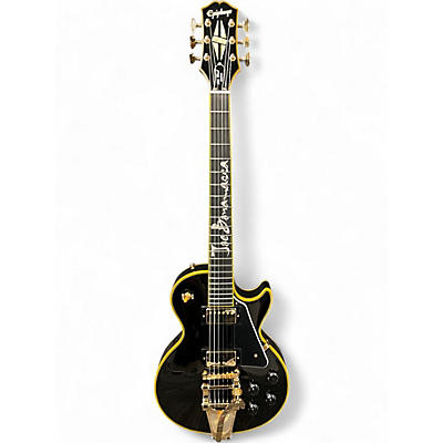 Used 2025 Epiphone 59 Les Paul Custom Joe Bonamassa with Custom Inlay Black Solid Body Electric Guitar