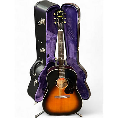 Used 2025 Epiphone INSPIRED BY GIBSON 1942 BANNER J45 Vintage Sunburst Acoustic Electric Guitar