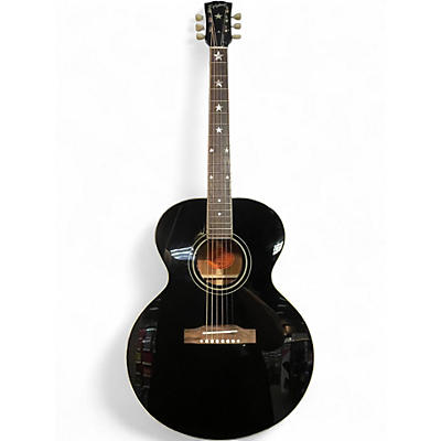 Used 2025 Epiphone J-180 Ebony Acoustic Electric Guitar