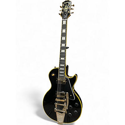 Used 2025 Epiphone Joe Bonamassa Les Paul Custom Black and Gold Solid Body Electric Guitar