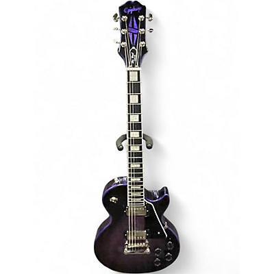 Used 2025 Epiphone LES PAUL CUSTOM PURPLE WIDOW Solid Body Electric Guitar
